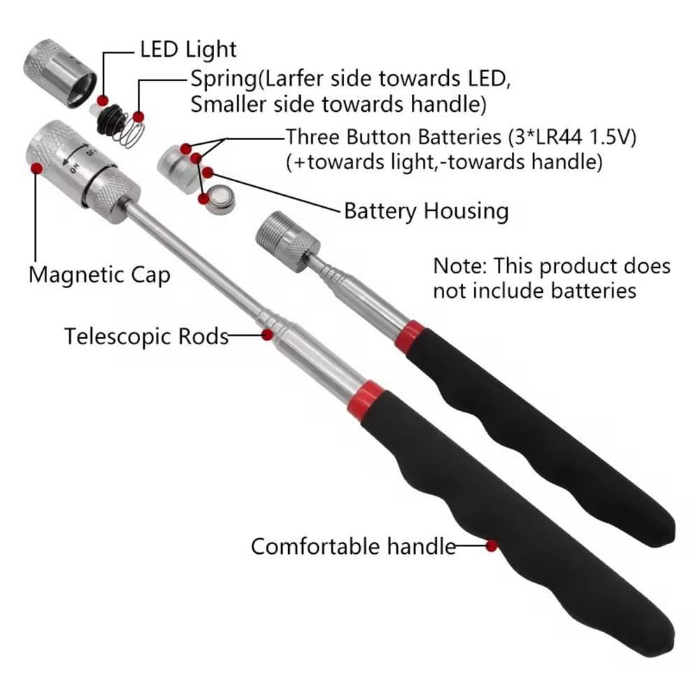 Telescopic Magnetic Pen with L - Fishing Rod Travel のレビューと価格