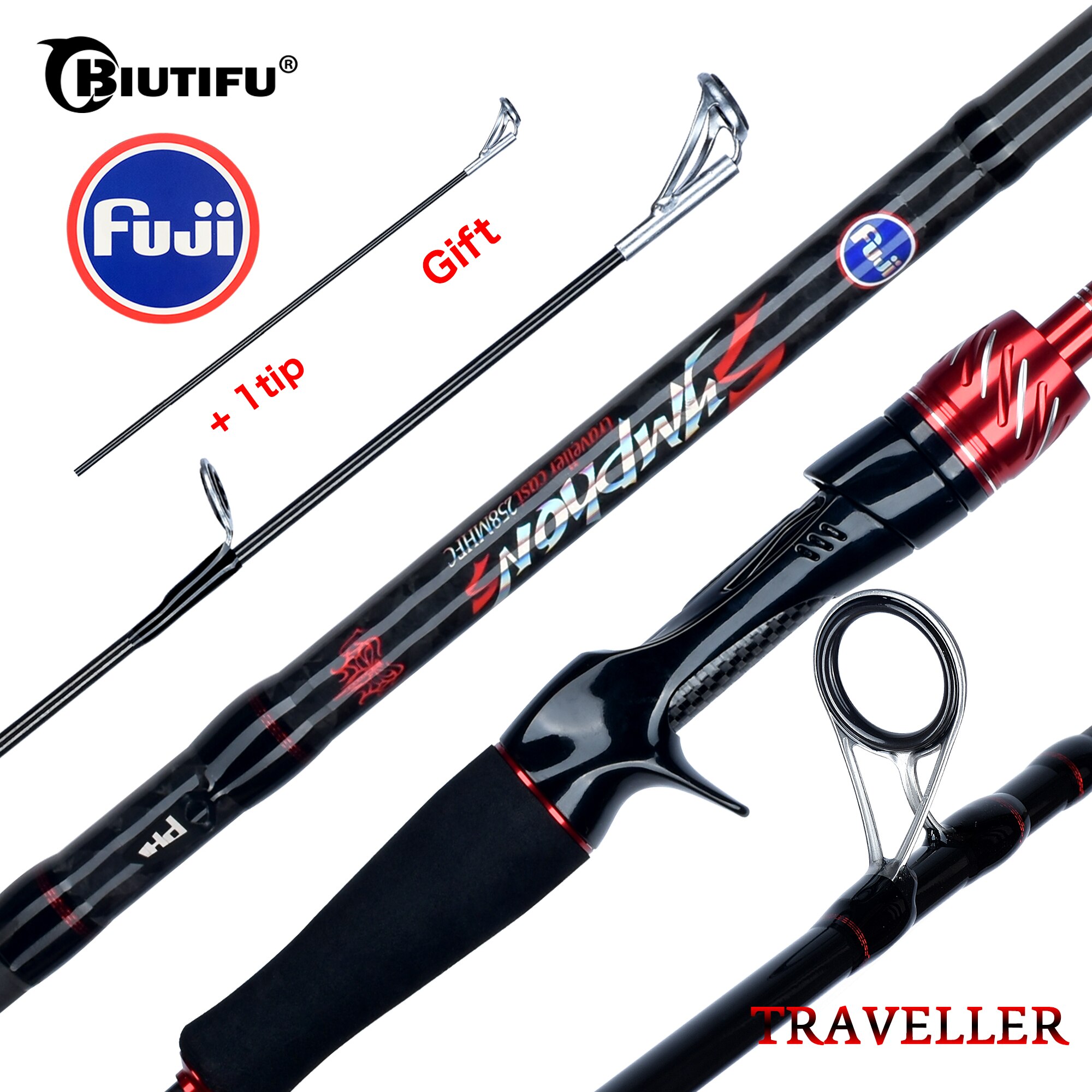 BIUTIFU Traveller Spinning Cas - Fishing Rod Surf のレビューと価格