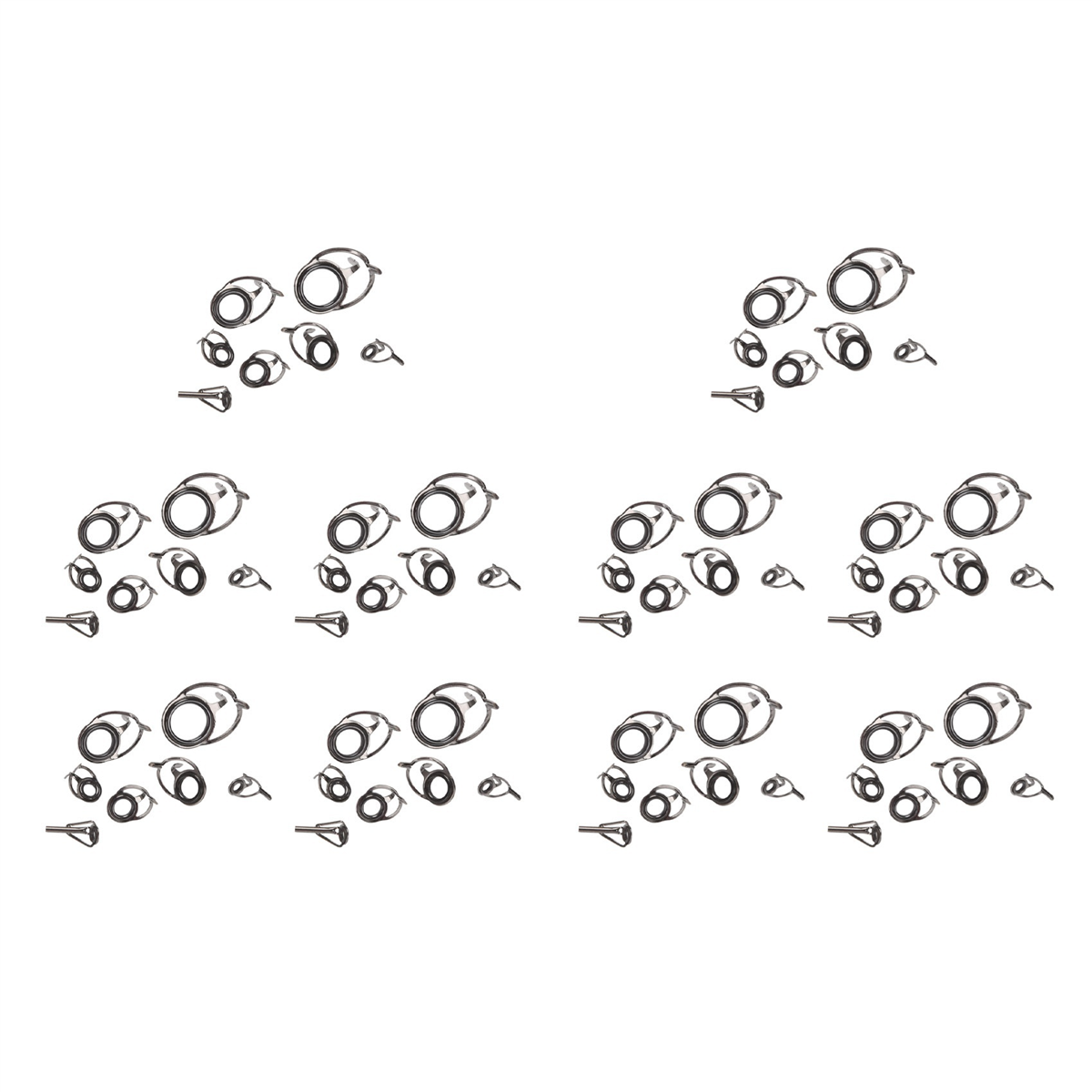 BAAU 70Pcs Fishing Rod Guides  - Fishing Rod Repair Kit のレビューと価格