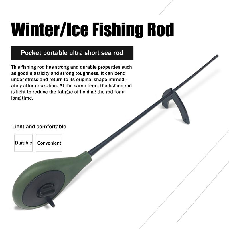 Hot Sale 2PCS Portable Plastic - Fishing Rod Ice のレビューと価格