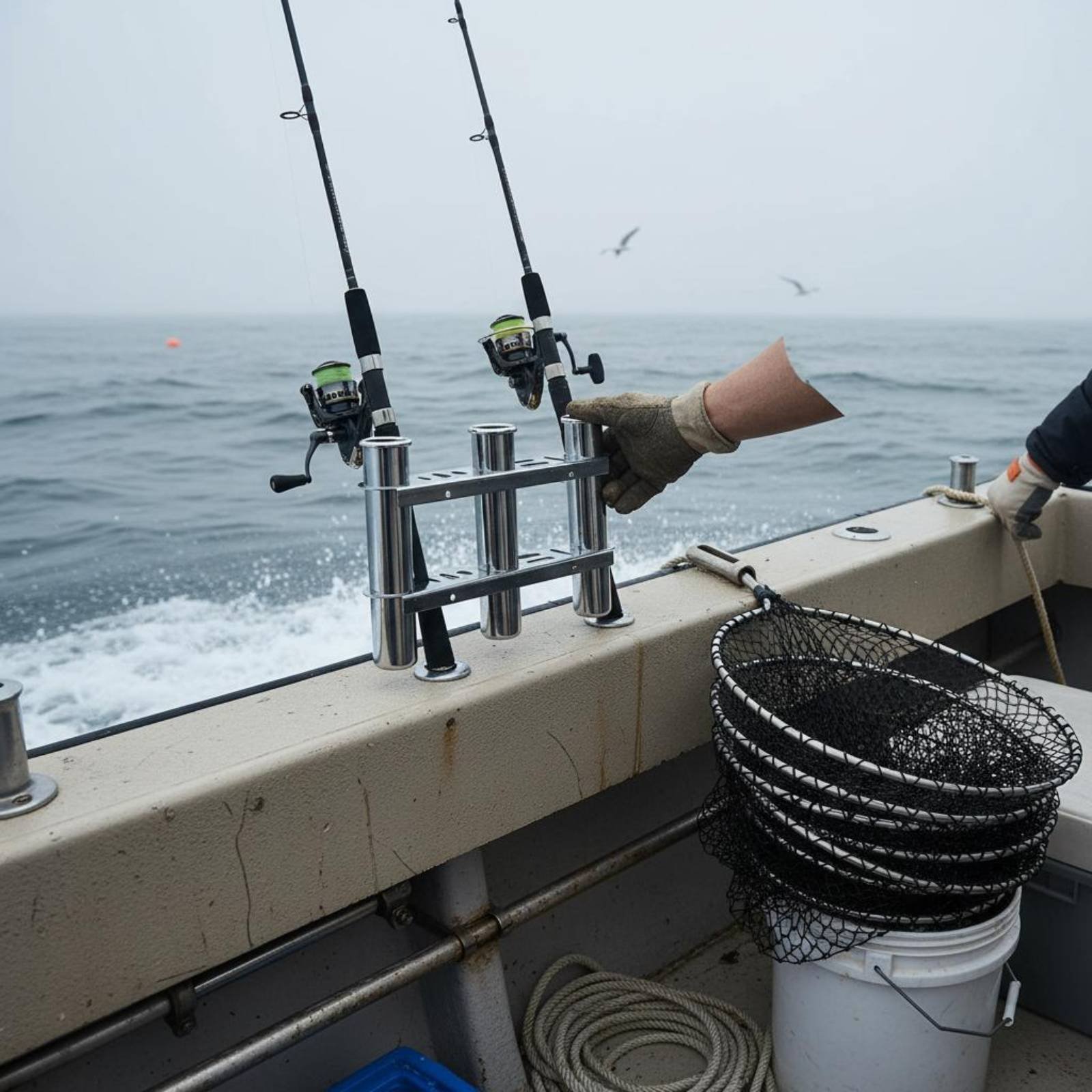 Stainless Steel Boat Rod Holde - Fishing Rod Rack のレビューと価格