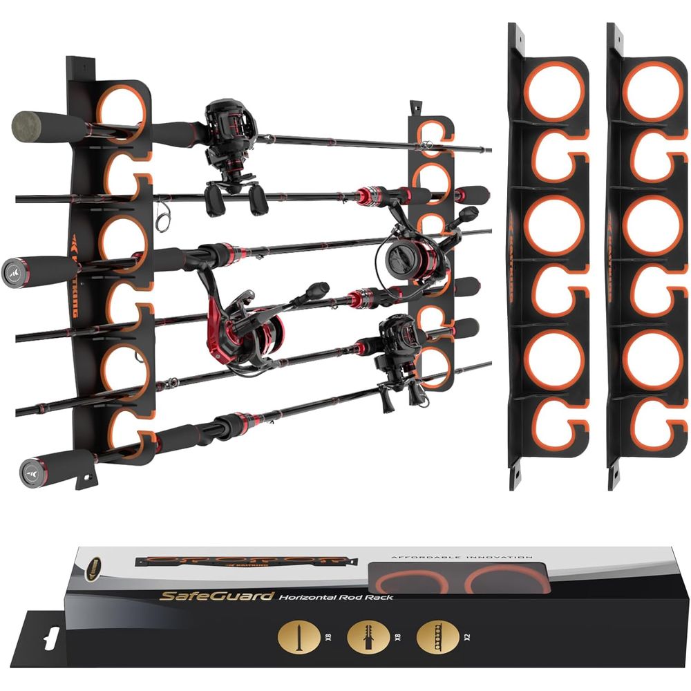 Rod Holder Organizer: Wall/Cei - Fishing Rod Combo のレビューと価格