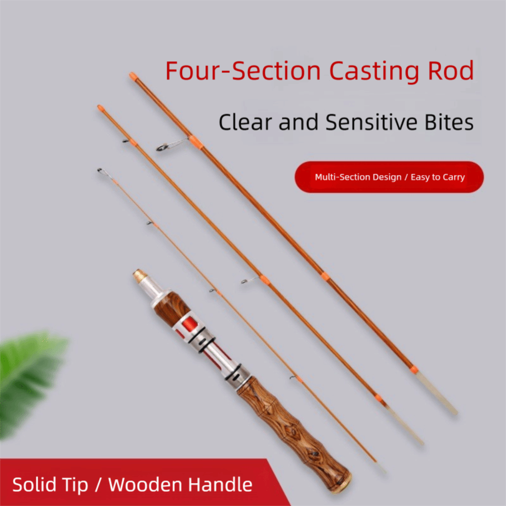 High Quality 4 Sections Spinni - Fishing Rod Carbon Fiber のレビューと価格