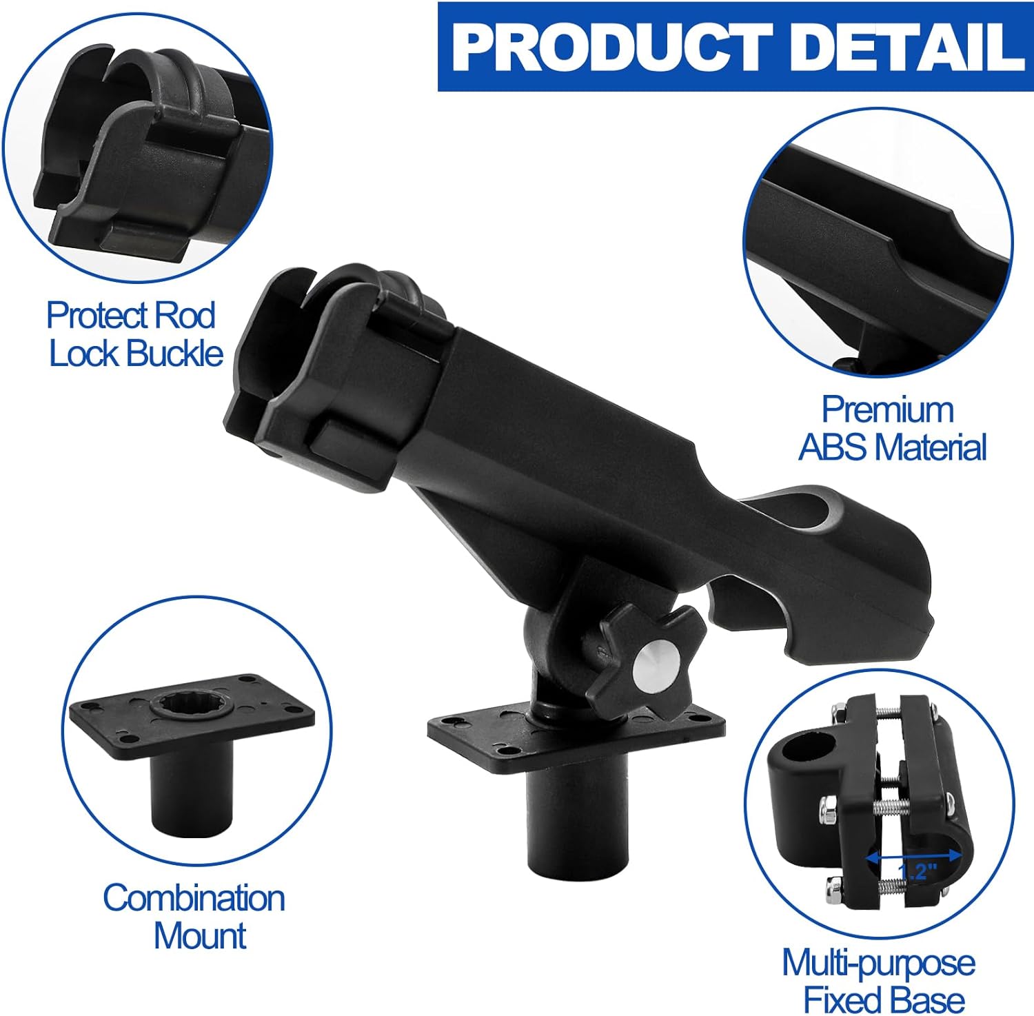 2 Pack Fishing Rod Holder with - Fishing Rod Combo のレビューと価格