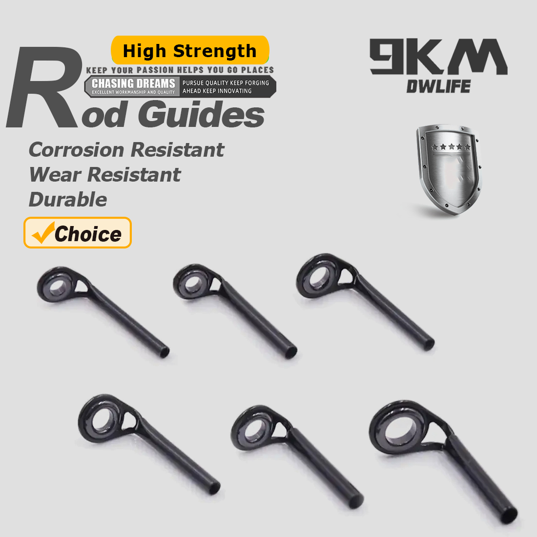 Fishing Rod Guides 5~10pcs MKT - Fishing Rod Tip Replacement のレビューと価格