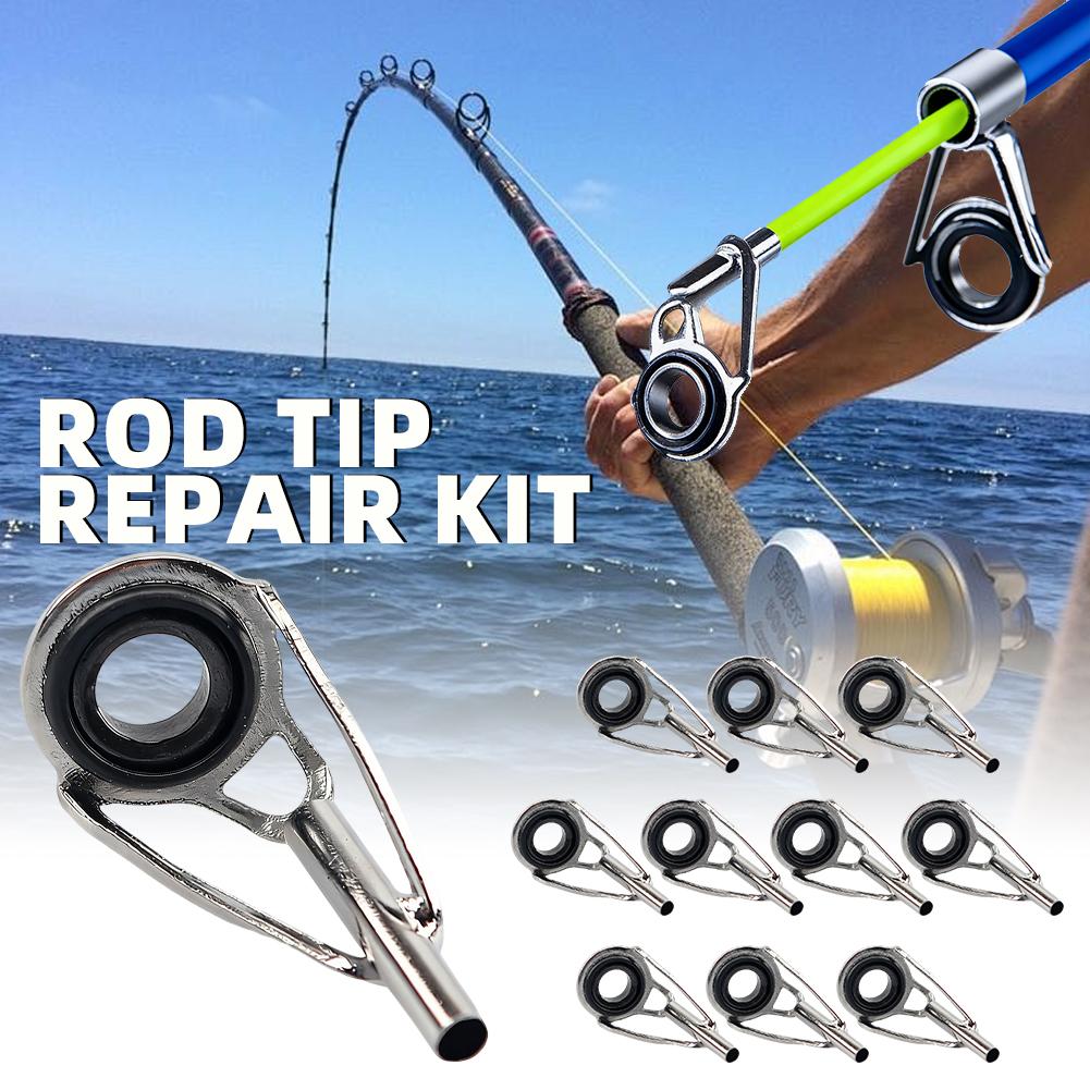 Rod Tip Repair Kit 10pcs Fishi - Fishing Rod Guide Replacement のレビューと価格