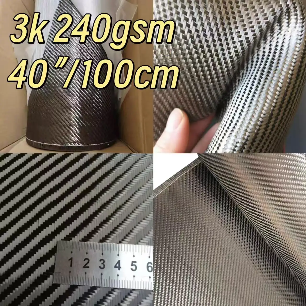[Grade A+]3K 240gsm Real Carbo - Fishing Rod Carbon Fiber のレビューと価格