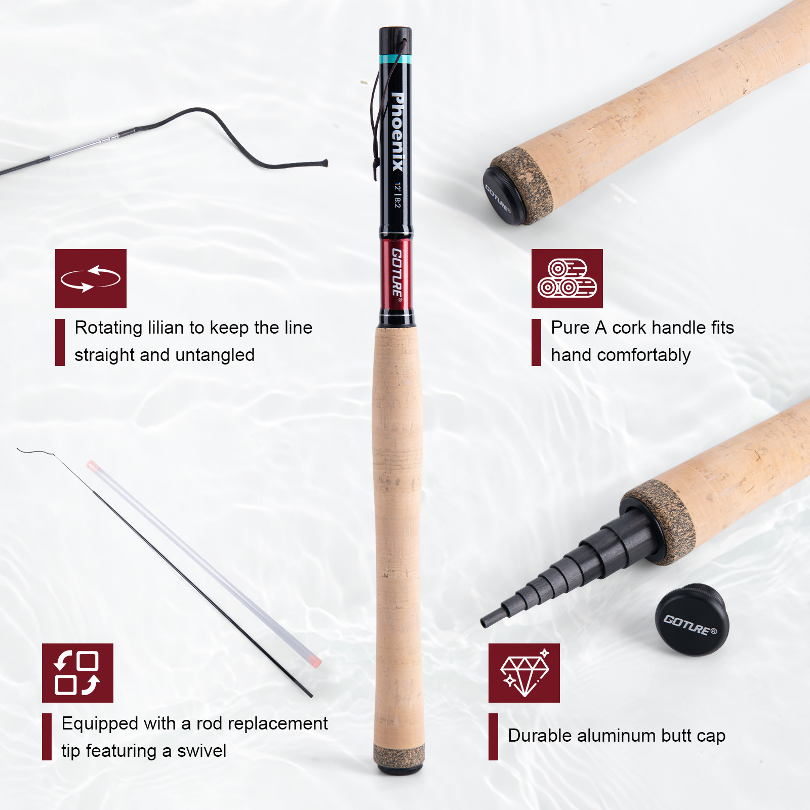 Goture 3.6m Tenkara Rod Set wi - Fishing Rod Fly のレビューと価格