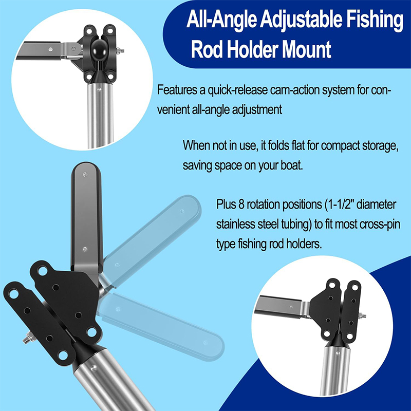 All-Angle Adjustable Fish Rod  - Fishing Rod Boat のレビューと価格