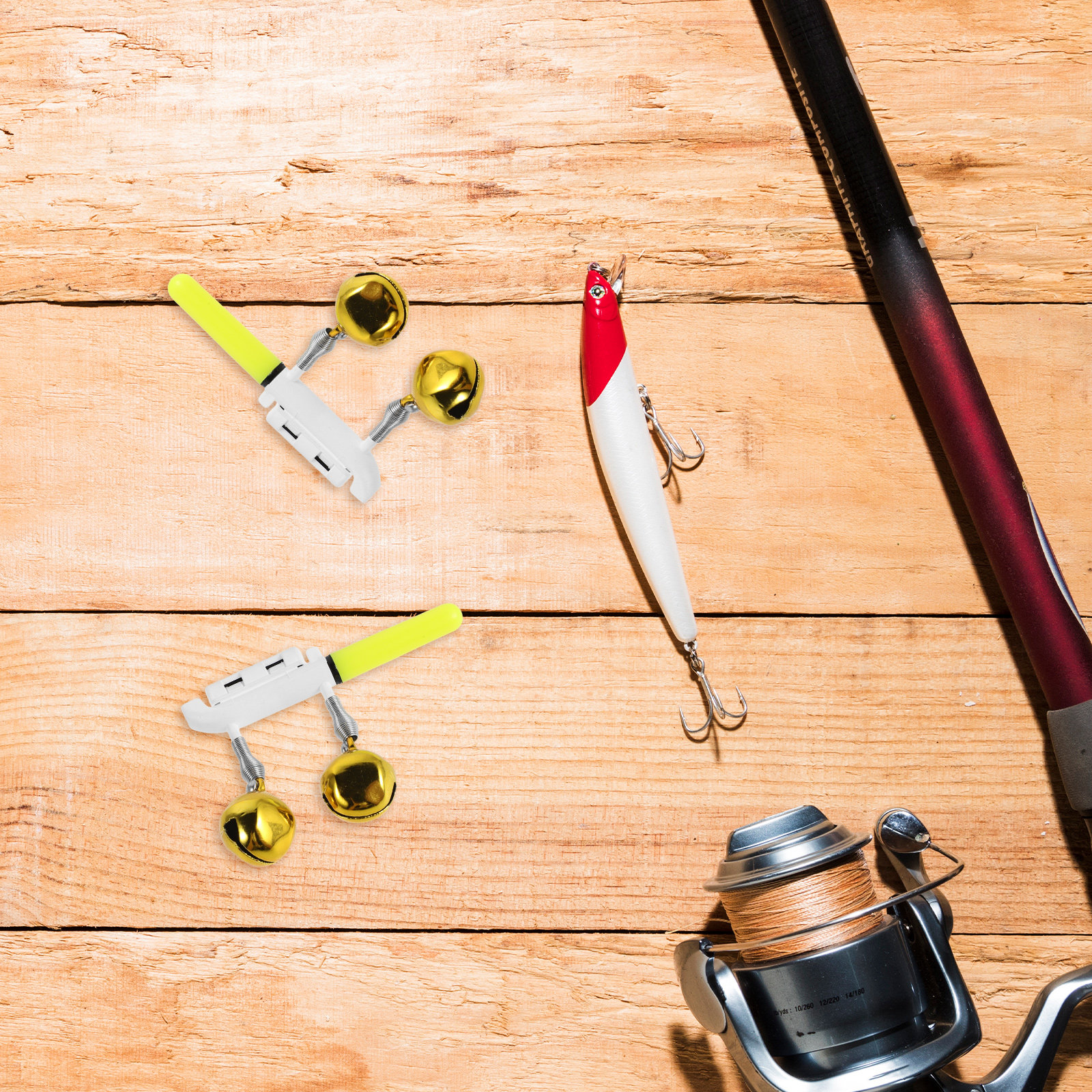 12Pcs Fishing Pole Alert Light - Fishing Rod Ice のレビューと価格