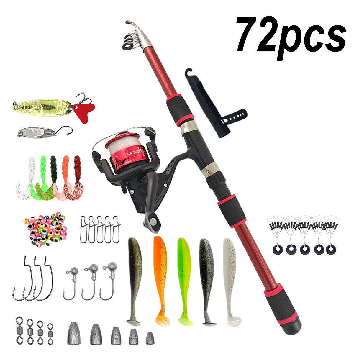 Fishing Pole Set Full Kits Wit - Fishing Rod Spinning のレビューと価格