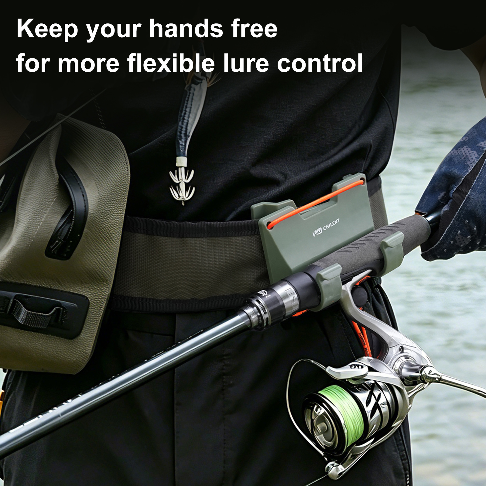 Outdoor Belt Clip Rod Holder H - Fishing Rod Spinning のレビューと価格
