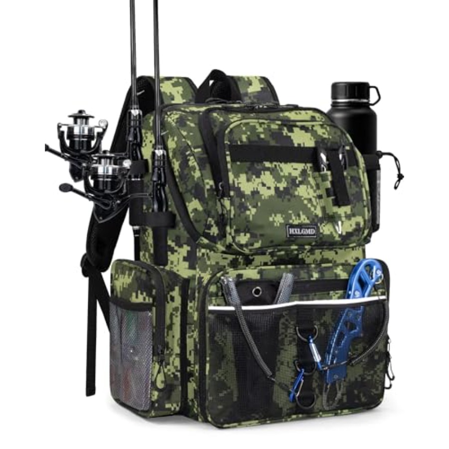Fishing Backpack with Rod Hold - Fishing Rod Holder のレビューと価格