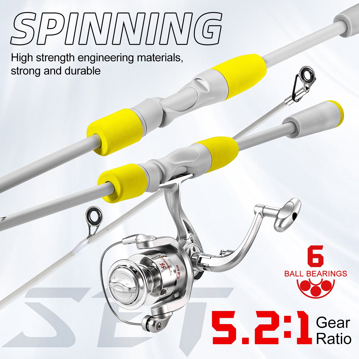 Sougayilang 2section Spinning  - Fishing Rod Carbon Fiber のレビューと価格