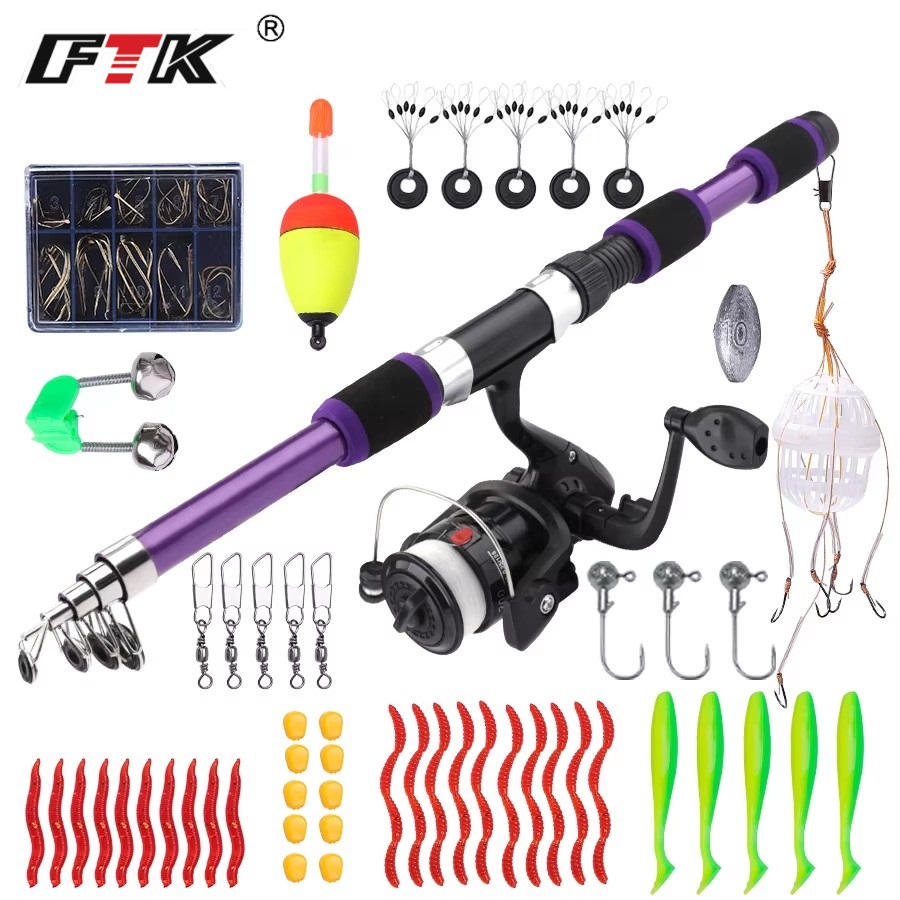 FTK 1.8M Portable Spinning Fis - Fishing Rod Carbon Fiber のレビューと価格