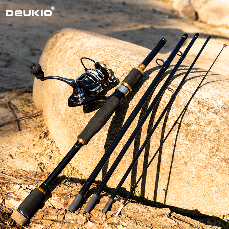 DEUKIO Fishing Rod Reel Combo  - Fishing Rod Carbon Fiber のレビューと価格
