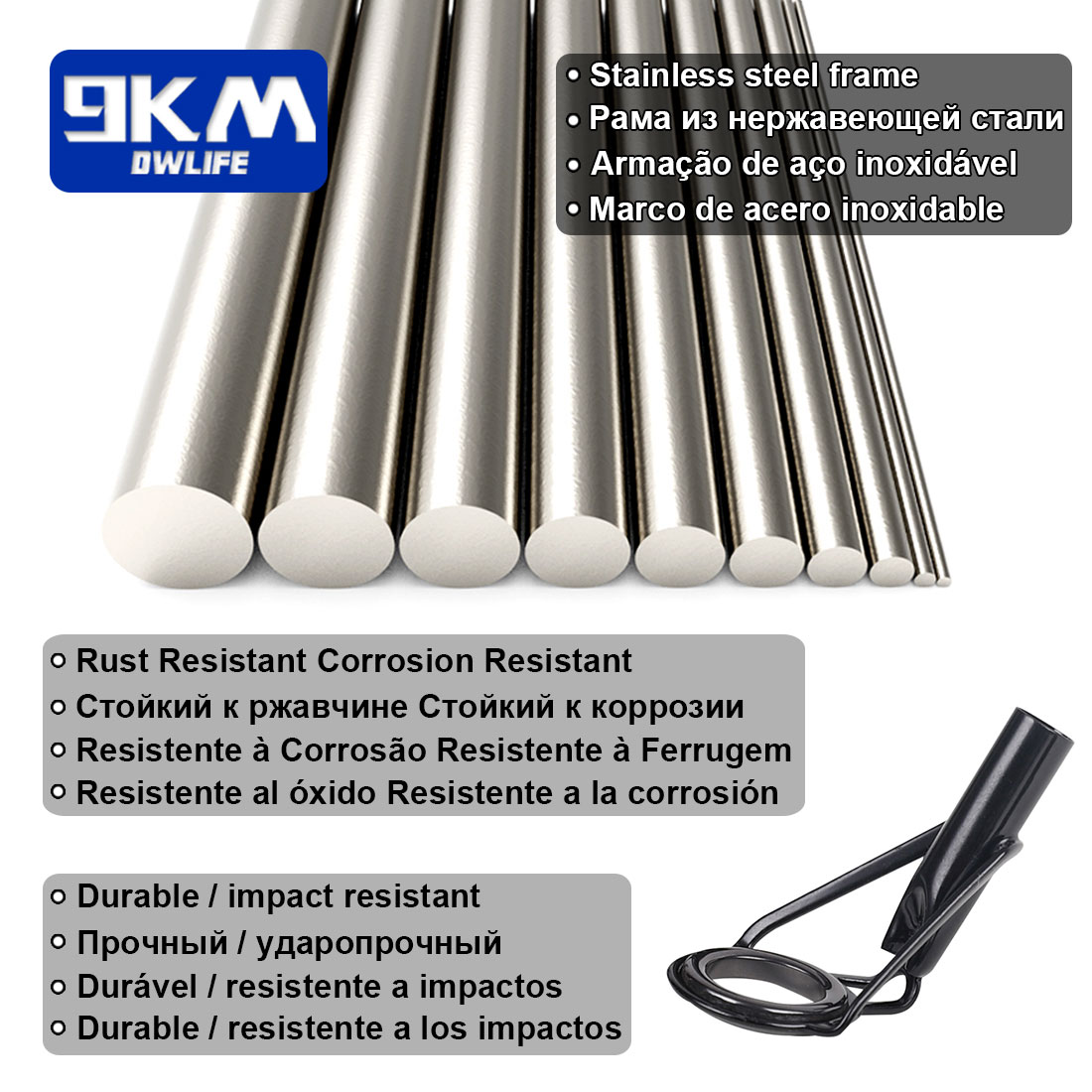 5Pcs Fishing Rod Tip Guides Re - Fishing Rod Tip Replacement のレビューと価格