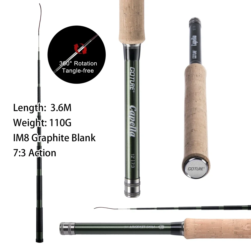 Goture 12FT Classical Tenkara  - Fishing Rod Carbon Fiber のレビューと価格