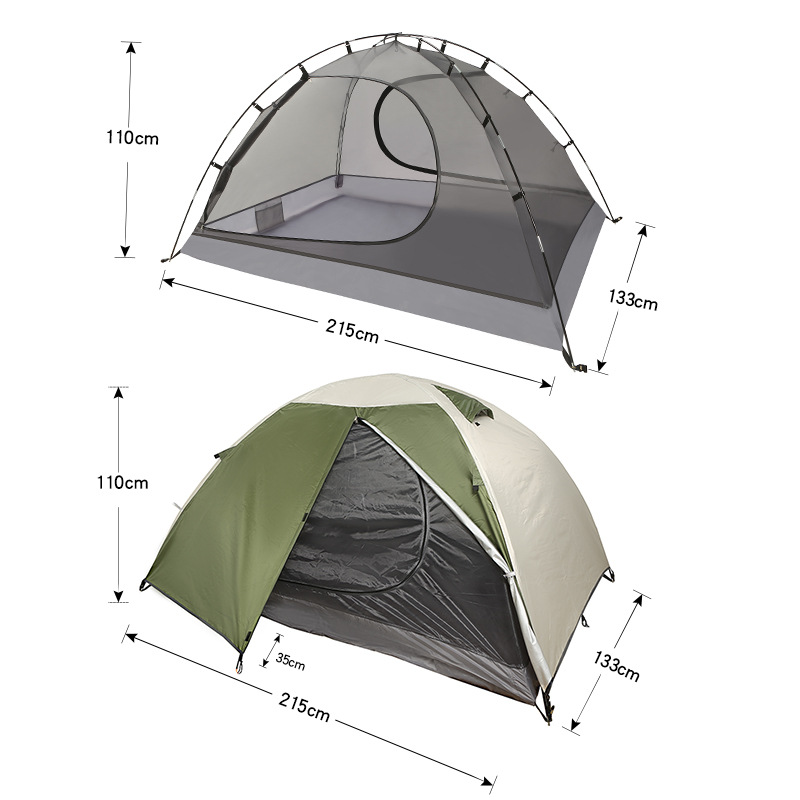 1Backpacking Tent 2 Person Lig - Fishing Rod Travel のレビューと価格