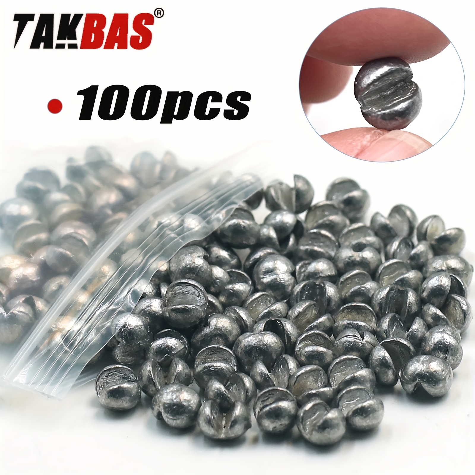 TAKBAS 100pcs Lead Fishing Wei - Fishing Rod Building Kit のレビューと価格