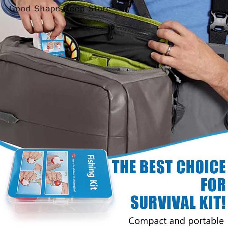 24Pcs Emergency Fishing Kit Po - Fishing Rod Case のレビューと価格